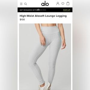 NWT - Alo yoga leggings - size Lg (12-14)